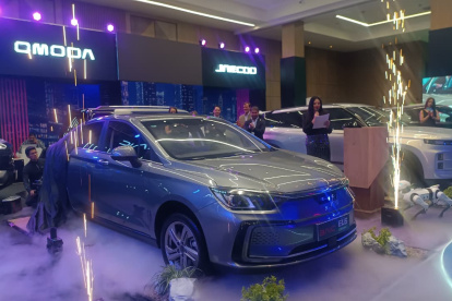 Baic presentó su nuevo sedán totalmente eléctrico en el primer día del Motor 360 Cuenca, en el Centro de Convenciones del Mall del Río.