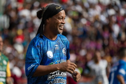 Ronaldinho, en una imagen de archivo durante una exhibición en Venezuela.