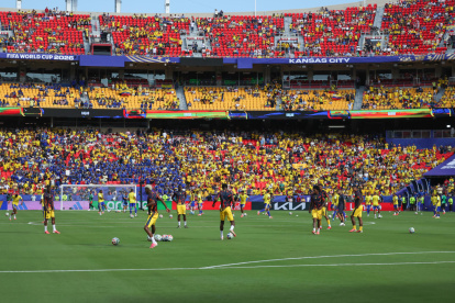 Ecuador vs. Curazao: la Tri en el calentamiento, en el Mundial 2026.