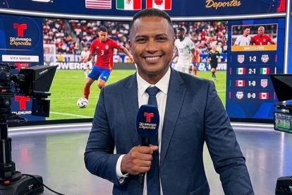 Antonio Valencia, exjugador de Ecuador, está como analista de fútbol en el Mundial 2026 para la cadena Telemundo.