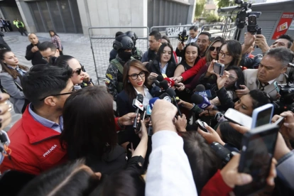 La ministra de Gobierno Nataly Morillo habló de tres posibles delitos.