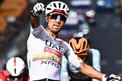 Jhonatan Narváez, en el Giro de Italia 2026.