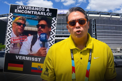 Diego Arcos recorre Estados Unidos con la esperanza de encontrar al aficionado alemán que marcó una de las historias virales de Rusia 2018.