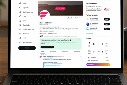 La cuenta de la Asamblea Nacional en X fue comprometida y cambió su identidad para aparecer como Flare Institute, desde donde difundió mensajes relacionados con criptomonedas y DeFi.