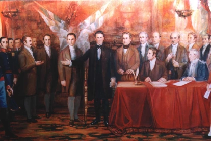 En 1820, la provincia de Guayaquil declaró su independencia de España y un Colegio Electoral, compuesto por 57 representantes de 27 pueblos, designó a Olmedo como la máxima autoridad del Ejecutivo.