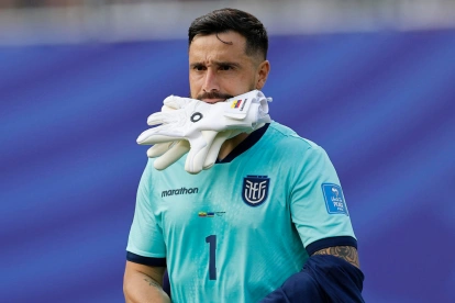 Hernán Galíndez, el arquero de Ecuador para medir a Alemania en el Mundial 2026.