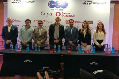 El Challenger de Quito fue presentado, con Andrés Gómez (c) como figura central de la organización.