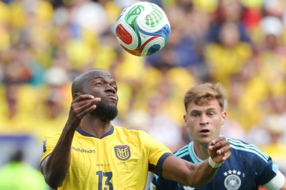Mundial 2026: Enner Valencia, en el partido de Ecuador ante Alemania.