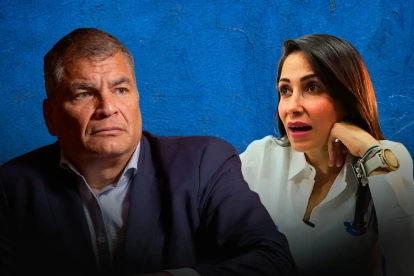 Luisa González y Rafael Correa expresaron posiciones opuestas sobre el papel de Rafael Saltos tras las primarias en Manabí.