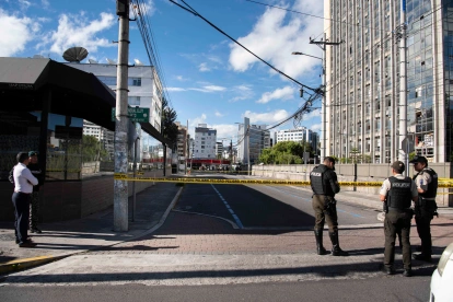 La Policía cerró los accesos a la Arcom y al Ministerio de Agricultura.