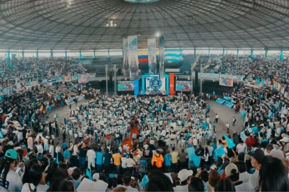 La Revolución Ciudadana permanece suspendida por disposición del Contencioso Electoral ante un ainvestigación fiscal sobre presunto lavado de activos.