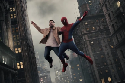 El capitán argentino protagonizó un spot de Spider-Man: Un nuevo día junto a Tom Holland, actor británico que interpreta a Peter Parker.