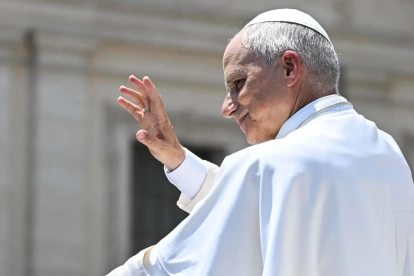 El papa León XIV, esta semana en la Ciudad del Vaticano.