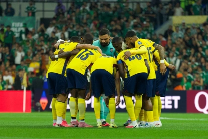Selección de Ecuador en el último partido del Mundial 2026.