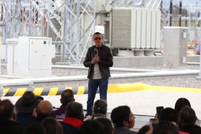 El presidente Daniel Noboa entregó el Sistema de Transmisión Tanicuchí, ubicada en la orovincia de Cotopaxi.