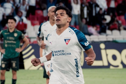 Redes anotó uno de los goles para Liga de Quito en la victoria ante Orense.