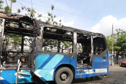 Referencia. No es primera vez que ocurre un incendio en bus de la Metrovía.