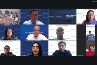 La sesión de la Comisión de Fiscalización se hizo de manera virtual la tarde de este 2 de julio de 2026.
