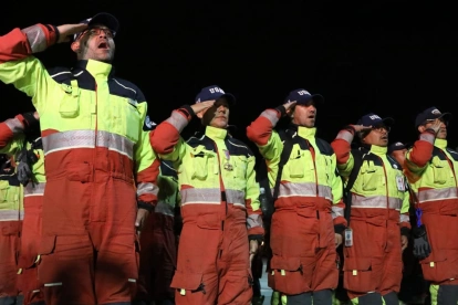 El equipo USAR ECU - 01 aterrizó en Latacunga la noche del 2 de julio.