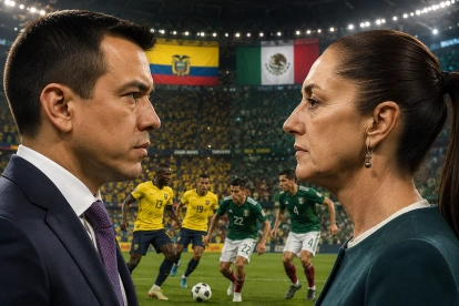 Ecuador y México mantiene un conflicto diplomático que se vio reflejado en el Mundial de Fútbol.