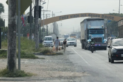 Referencial El hecho se registró en la vía a Salitre, en Daule