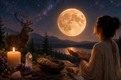 La holística propone rituales para aprovechar la energía de la Luna llena del ciervo.