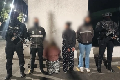 Operativo. La UNASE liberó a una víctima secuestrada en San Roque, centro de Quito.