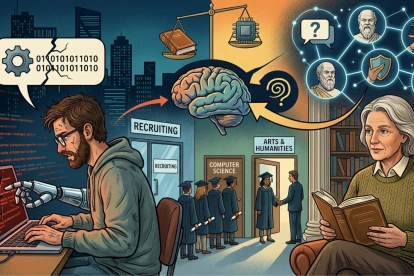 El giro inesperado de la era digital: mientras los programadores se enfrentan a la automatización de la IA, el pensamiento crítico, el método socrático y la ética de las humanidades se convierten en los nuevos motores para guiar la tecnología.