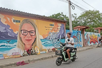 Mural. Se ha convertido en un punto de encuentro para recordar el legado de Monika Silva.