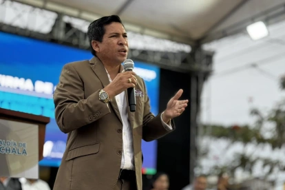 Darío Macas, alcalde de Machala.
