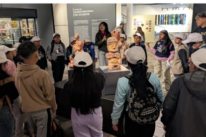 Una sala informativa del próximo Museo Nacional funciona en la Eloy Alfaro y República, norte de Quito.