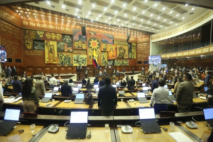 Sesión de la Asamblea Nacional en el Palacio Legislativo.