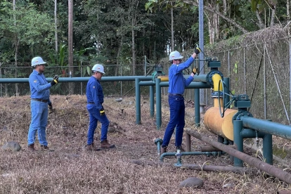 En el Campo Sacha, Petroecuador eliminó dos mecheros.