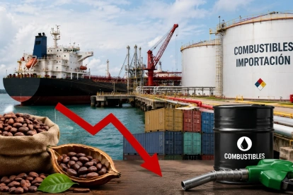 Las exportaciones crecieron 5 %, impulsadas por el petróleo, el camarón y la minería, mientras el cacao cayó 59 %.