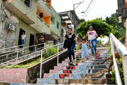 En Mapasingue, noroeste de Guayaquil, hay escalinatas que tienen potencial, aunque necesitan mantenimiento.