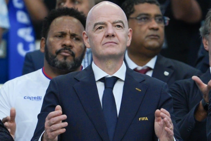 Gianni Infantino es el presidente de la FIFA. Durante el Mundial 2026, habla sobre la posibilidad de jugar con 64 equipos en el futuro.