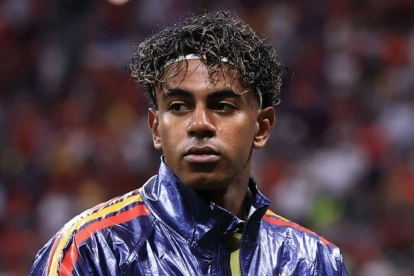 Lamine Yamal en el primer partido del Mundial