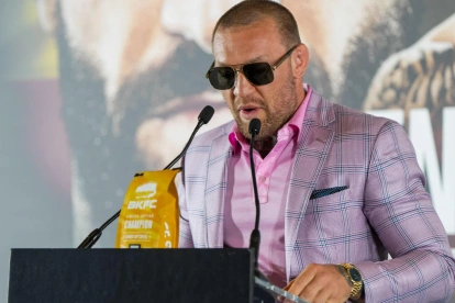 Fotografía de archivo del luchador irlandés Conor Mcgregor.
