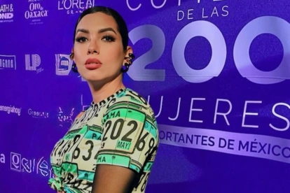 Marie Claire González en un evento en México, recordada tras su fallecimiento como influencer y empresaria.