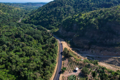La ruta está ubicada entre las montañas y el objetivo es desarrollar a Sitio Nuevo como destino turístico