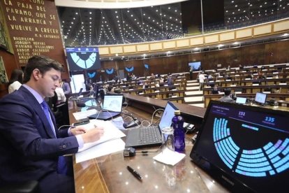 Esteban Torres, presidente encargado de la Asamblea Nacional, señaló que la seguridad y la justicia serán ejes de la agenda legislativa.