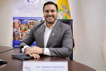 Andrés Fantoni, presidente del CPCCS, indicó que tras la aprobación del Pleno, el concurso para seleccionar a la primera autoridad de la Fiscalía se retoma.