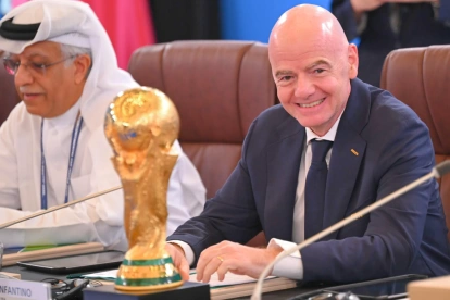 Gianni Infantino, presidente de FIFA, la entidad que organiza la Copa Mundial de Fútbol y reparte premios millonarios.