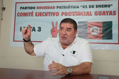 Renán Borbúa busca llegar a la Prefectura del Guayas con el respaldo del Partido Sociedad Patriótica (PSP).