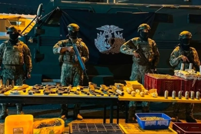 FF. AA. hallaron arsenal oculto el 18 de julio en la Penitenciaría del Litoral, en Guayaquil.