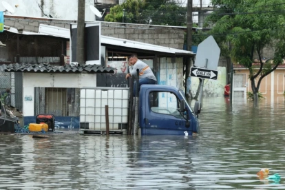 Las lluvias complican el día a día de los ciudadanos.