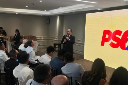 Acto del Partido Social Cristiano (PSC), en medio de las bajas que marcaron su escenario político en 2026.