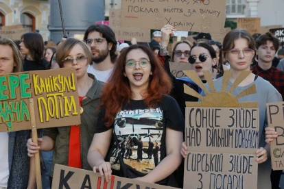 Manifestación en Kiev.