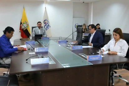 El Pleno del CPCCS en funciones, incluido el recién principalizado Johnny Escobar, buscan la reelección en las elecciones de noviembre de 2026.