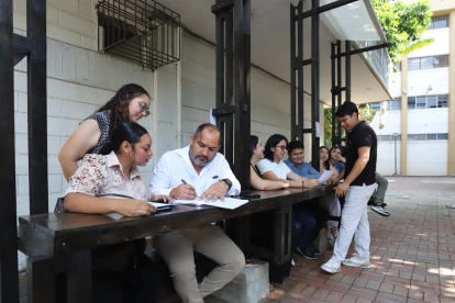 La Organización Modular Lineal (OML), en la imagen, pasó de ser una propuesta académica a un espacio utilizado por la comunidad universitaria para descansar y estudiar.